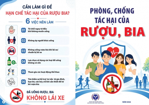 CHUNG TAY PHÒNG, CHỐNG TÁC HẠI CỦA RƯỢU, BIA - VÌ MỘT MÔI TRƯỜNG SỐNG AN TOÀN, LÀNH MẠNH